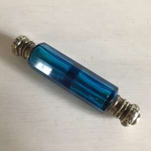 Turkisblå Parfume Flakon i krystal