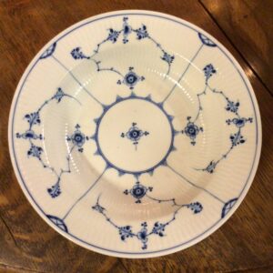 Royal Copenhagen Musselmalet antik riflet dyb tallerken