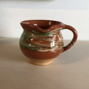 Gammel lertøjskande fra dansk pottemager værksted - højde 10 cm.