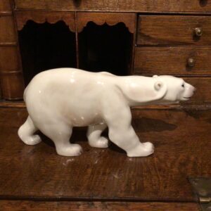 Dahl Jensen Gående isbjørn i porcelæn - 1. sortering - længde