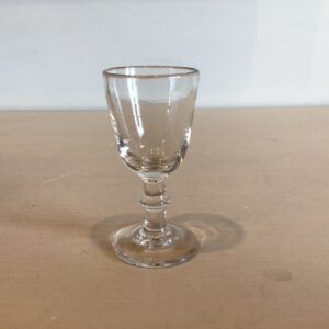Berlinois snapseglas fra dansk Glasværk - højde 7.5 cm.