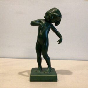 Figur Venus Kalipygos grøn pigefigur - design Kai Nielsen