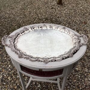 Stor Serveringsbakke i sølvplet - Rokokoform