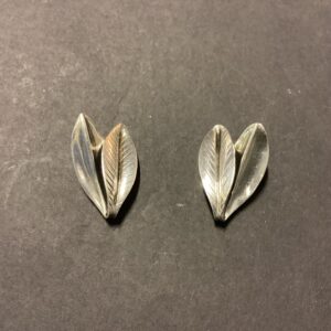 Vintage Anton Michelsen øreclips i sterling sølv - stemplet - 2.5 x 1.7 cm.