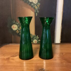 Holmegaard gammelt grønt Hyacintglas Højde 24 cm.